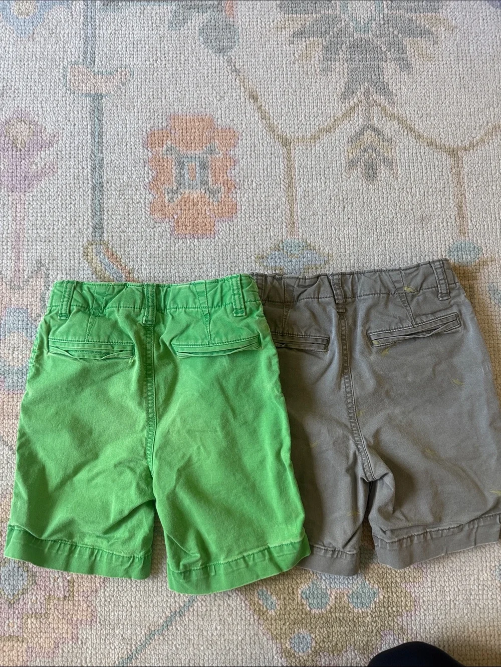 GAP Boys Green and Gray Cotton Shorts Set